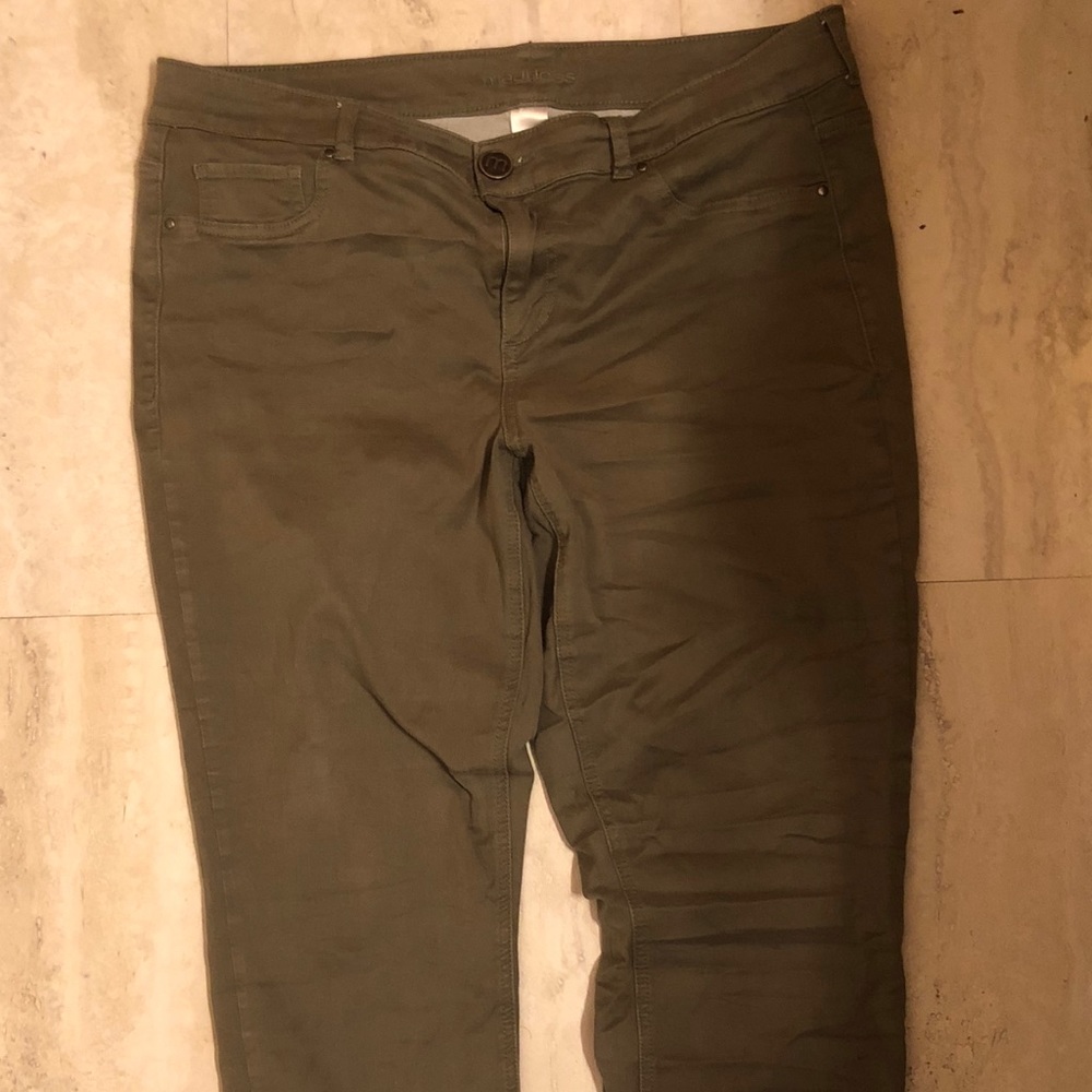 Maurice’s Army Green Jeggings